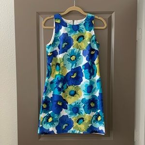LOFT Floral Sleeveless Shift Dress